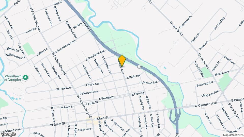 411 N Stiles Ave Map and Location Details