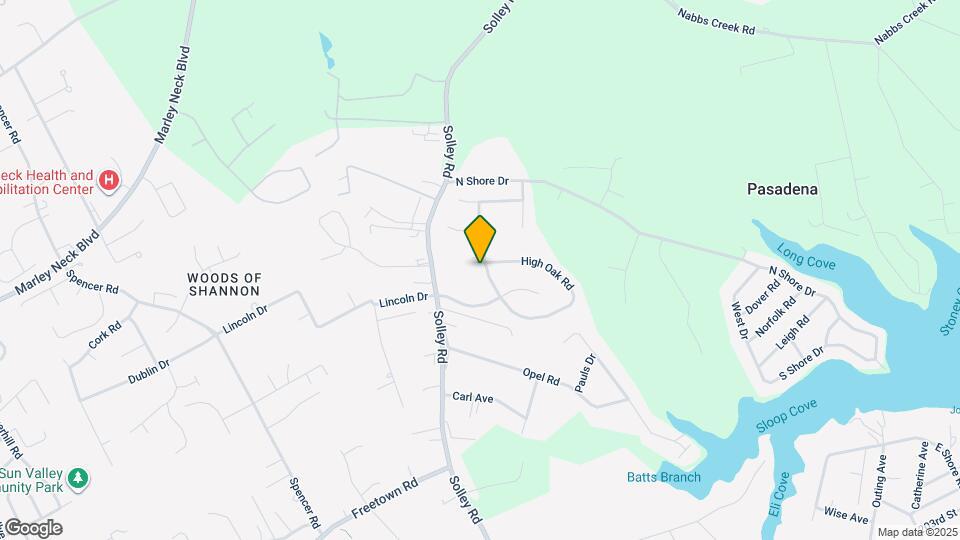 8008 High Oak Rd Mapa y Detalles de la Ubicación