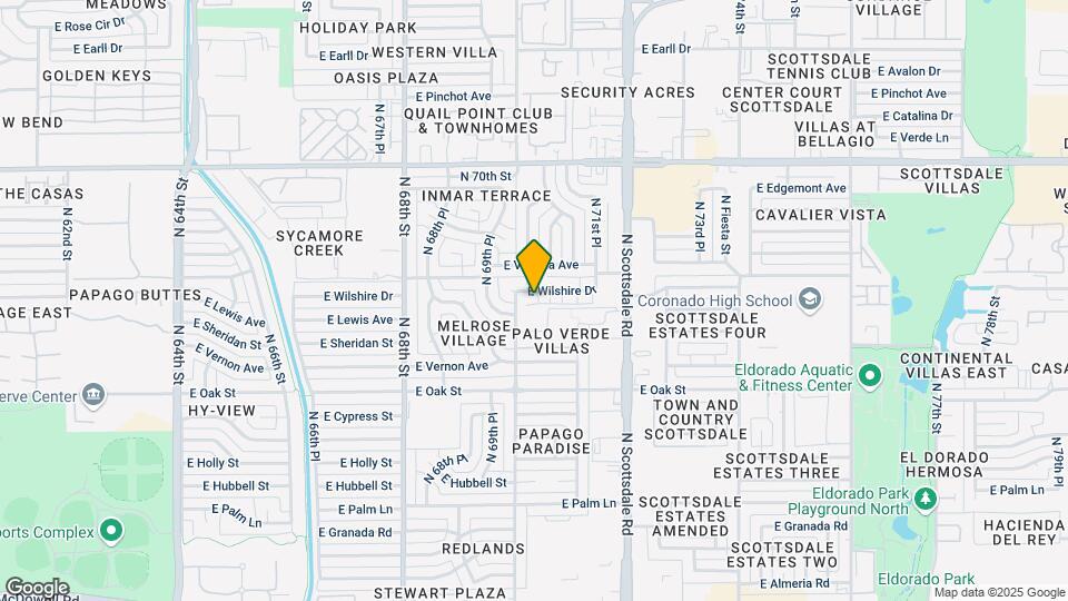 7015 E Wilshire Dr Map and Location Details