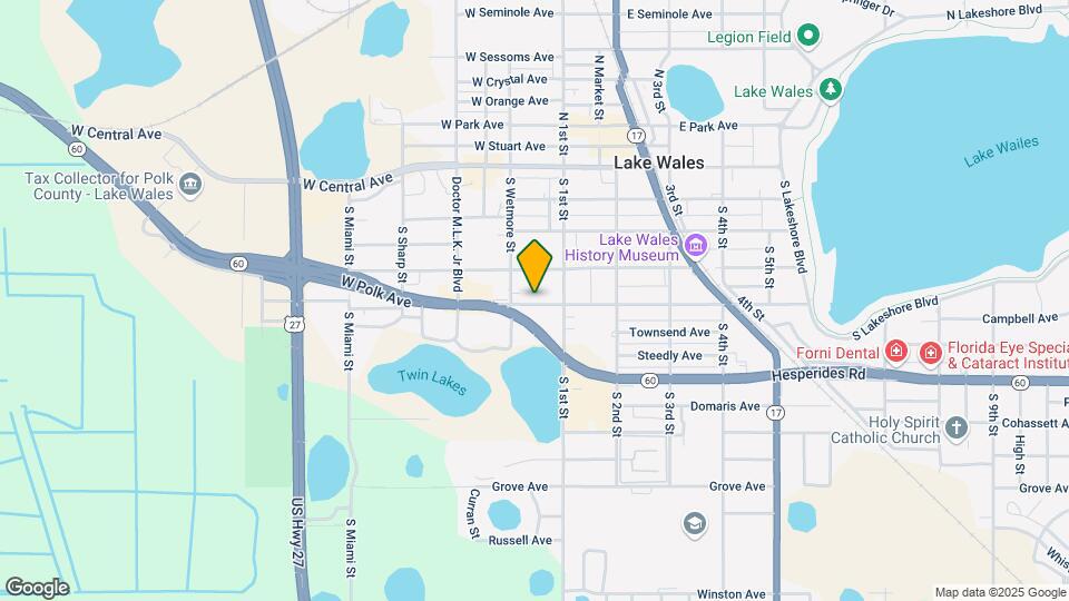 26 W Polk Ave, Unit D Map and Location Details