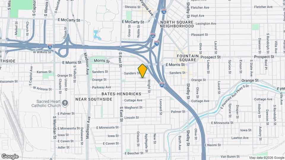 734 Orange St Map and Location Details