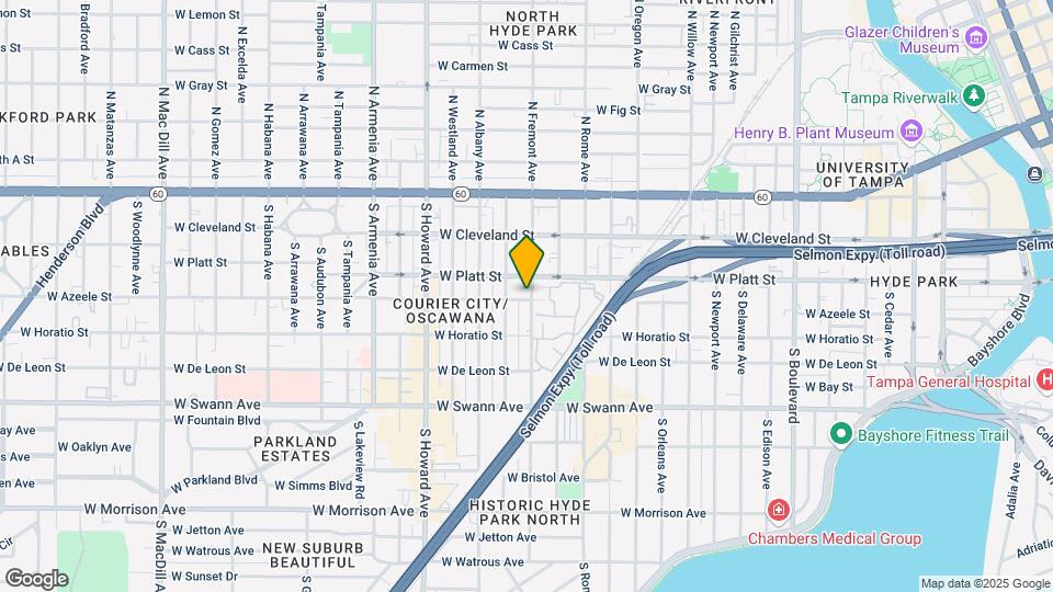 1907 W Azeele St Map and Location Details