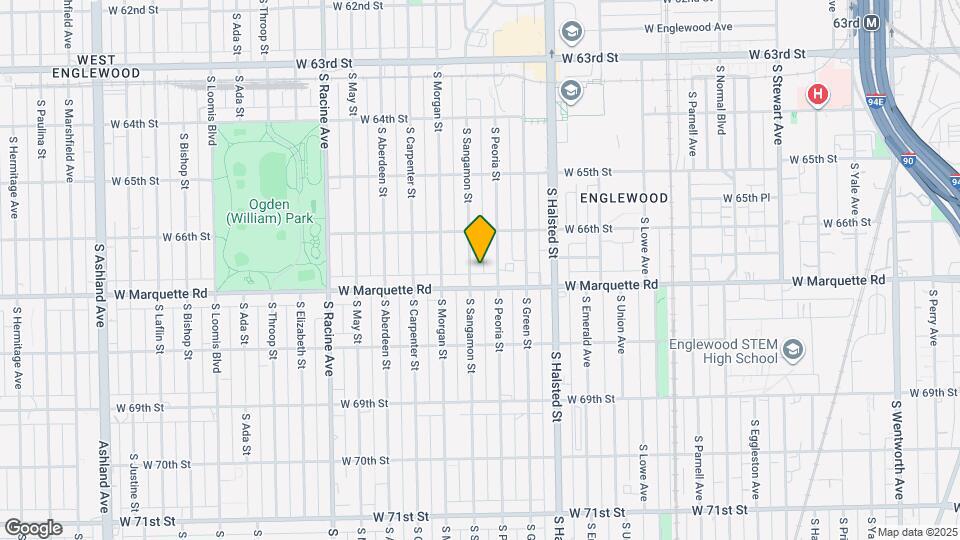 6639 S Sangamon St Map and Location Details