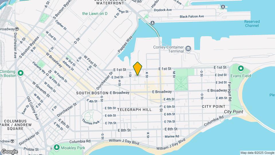609 E 2nd St Map and Location Details