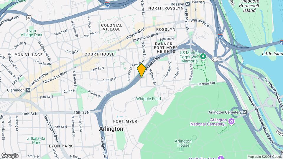 1730 Arlington Blvd Mapa y Detalles de la Ubicación