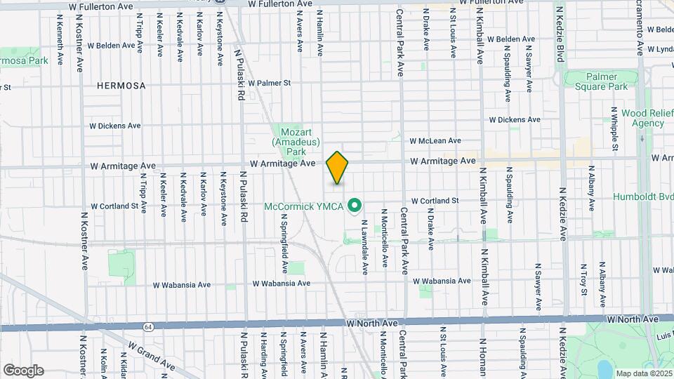 1918 N Ridgeway Ave, Unit 3 Map and Location Details