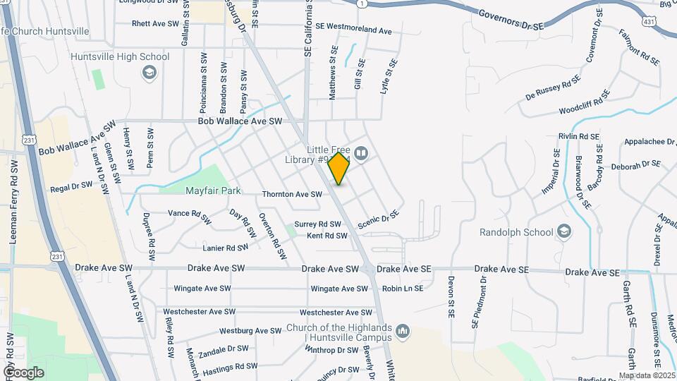 2609 Whitesburg Dr Map and Location Details