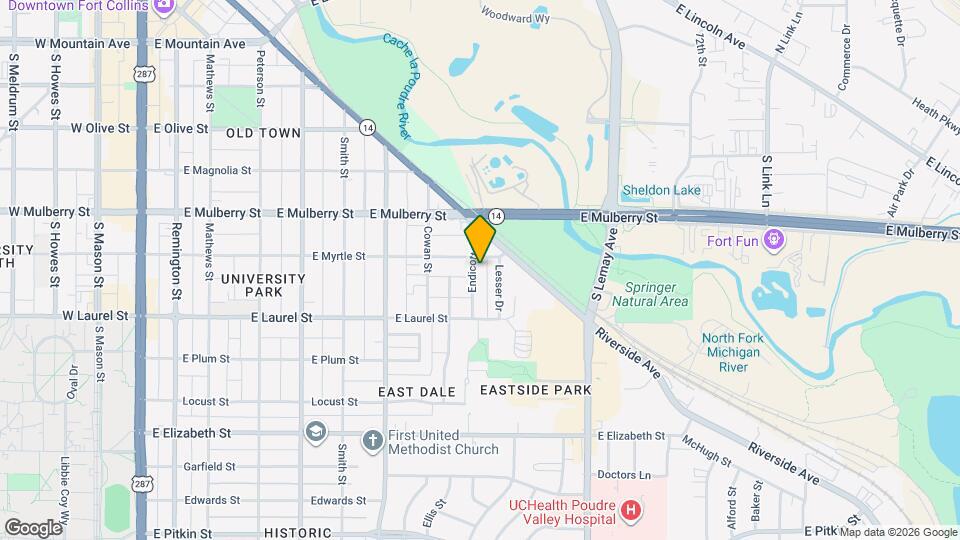 608 Endicott St Map and Location Details