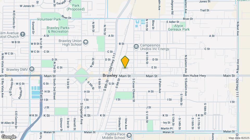 934 E St Map and Location Details