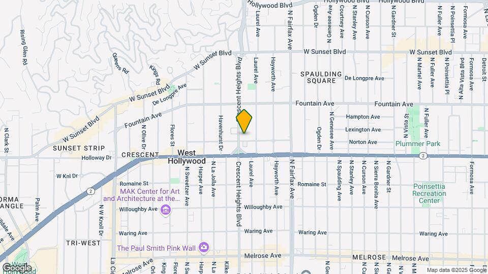 8029 Norton Ave Mapa y Detalles de la Ubicación