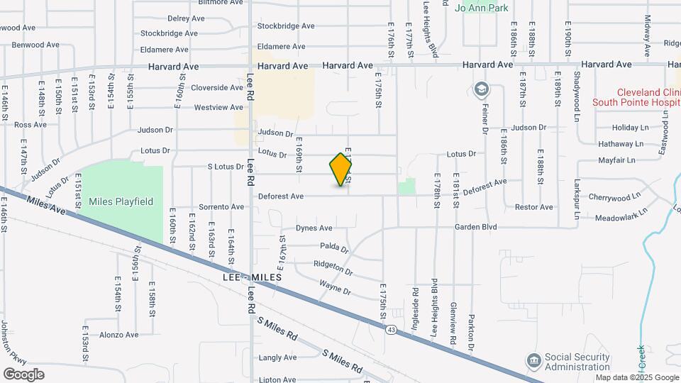 17209 Deforest Ave Map and Location Details