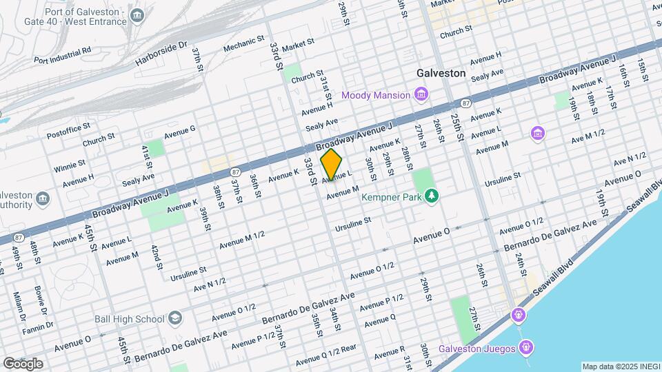 1207 32nd St Map and Location Details