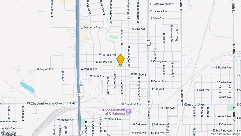 402 W Poplar Ave Map and Location Details