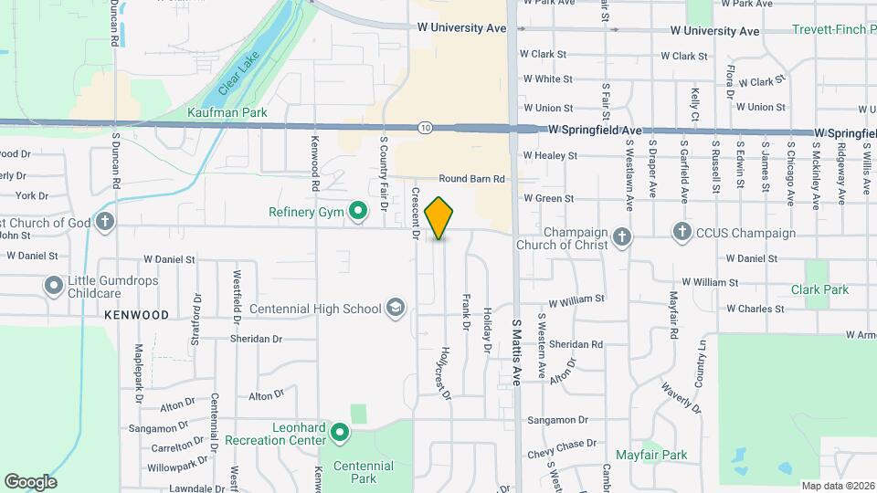 705 Hollycrest Dr Map and Location Details