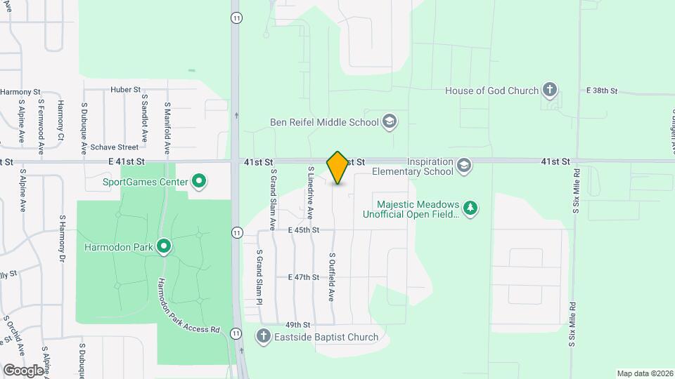 3518 S Outfield Cir Map and Location Details