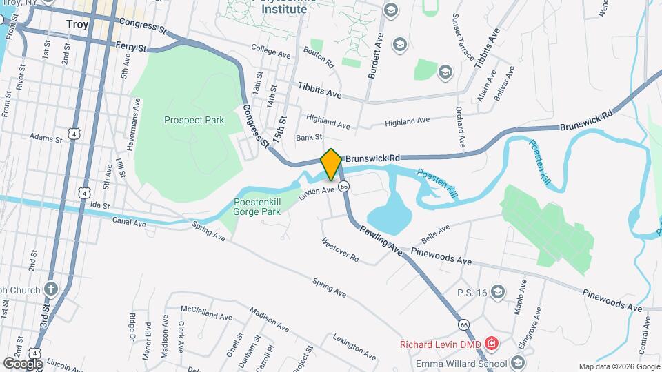 2 Linden Ave, Unit # 1 Map and Location Details