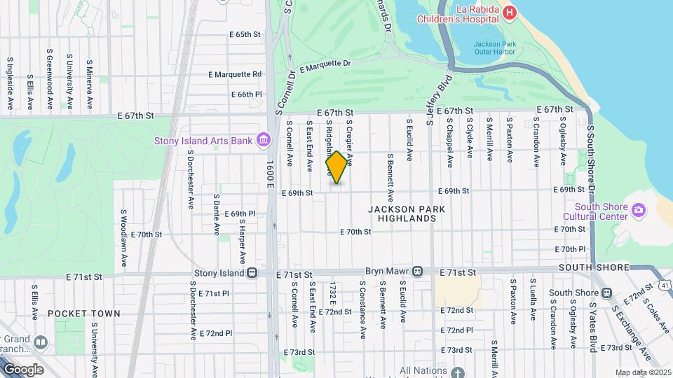 6853-57 S Ridgeland Ave Map and Location Details