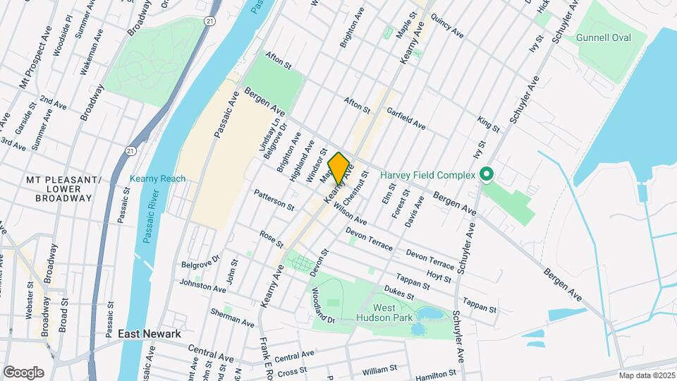 192 Kearny Ave, Unit 3 Map and Location Details