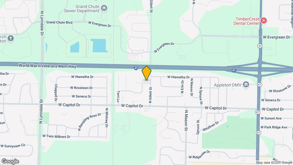 1606 W Greenlawn Ln Map and Location Details