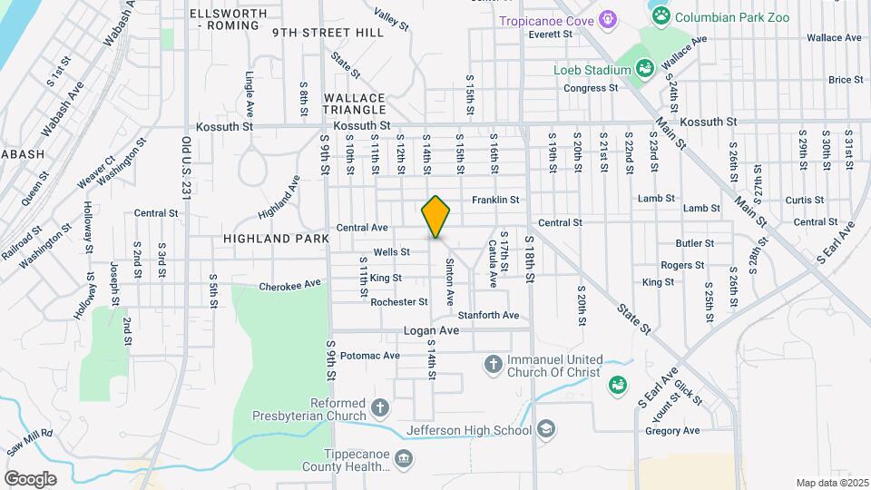 1109 S 14th St Map and Location Details