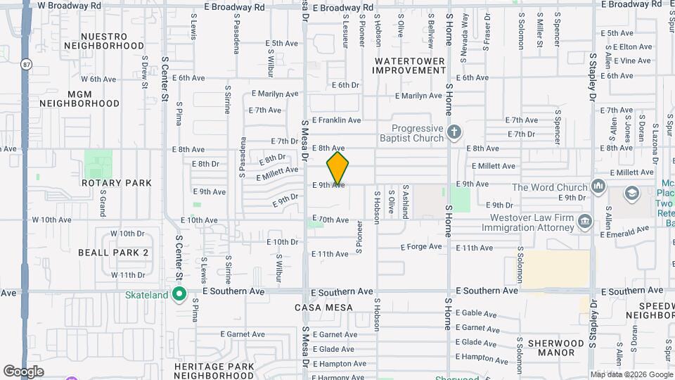 461 E 9th Ave Mapa y Detalles de la Ubicación