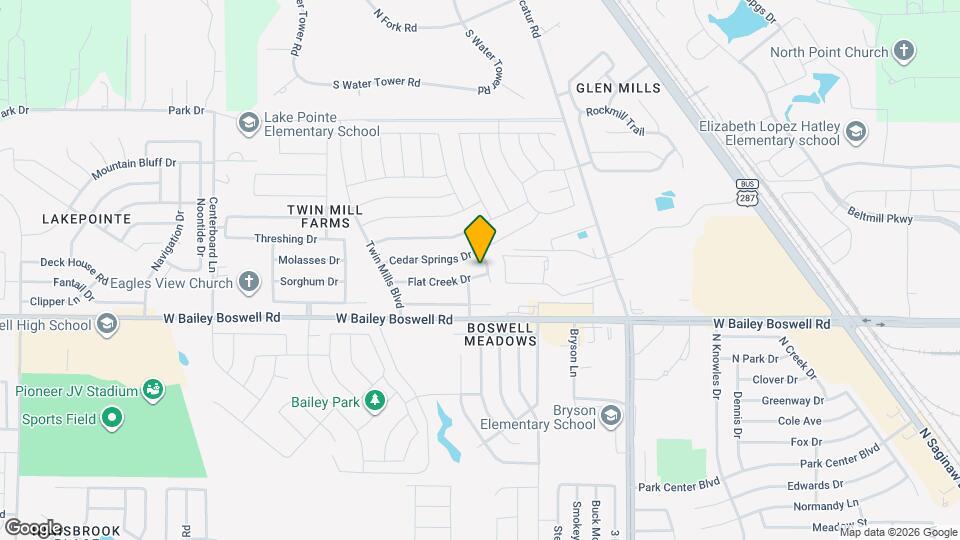 4854 Flat Creek Dr Map and Location Details