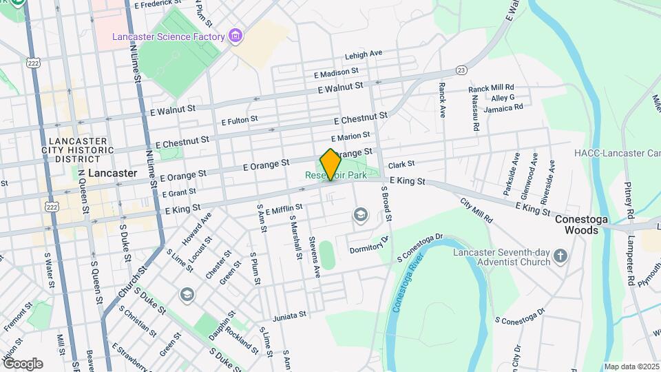 714 E King St Map and Location Details