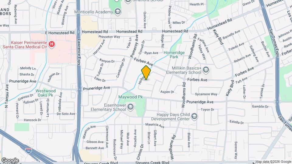3185 Temple Ct Map and Location Details