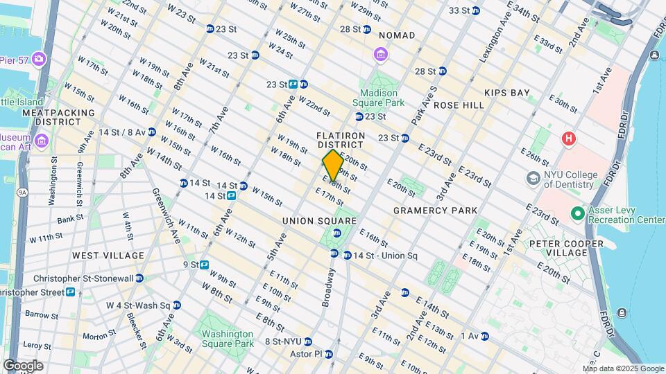 22 E 18th St Mapa y Detalles de la Ubicación