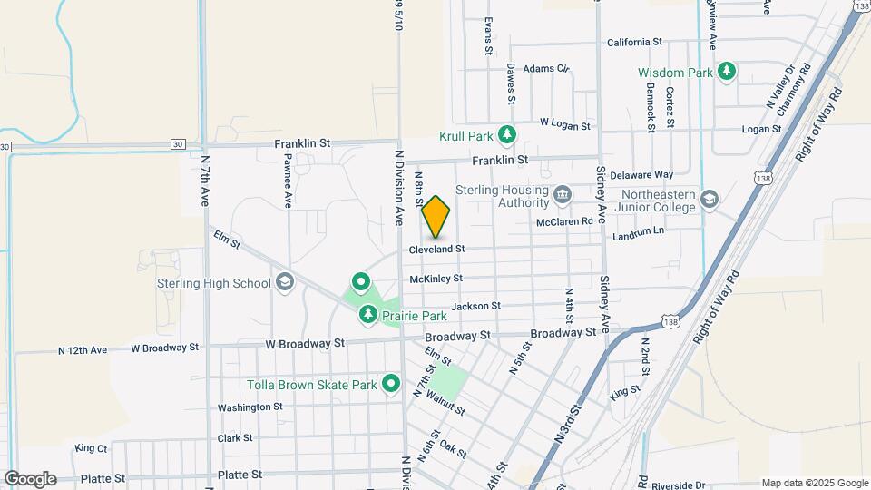722 Cleveland St Map and Location Details