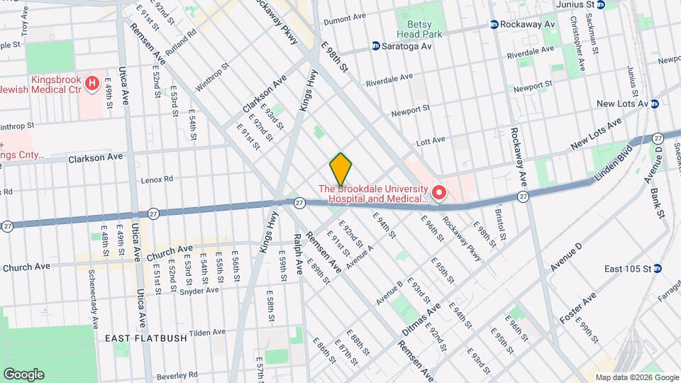 497 E 93rd St Map and Location Details