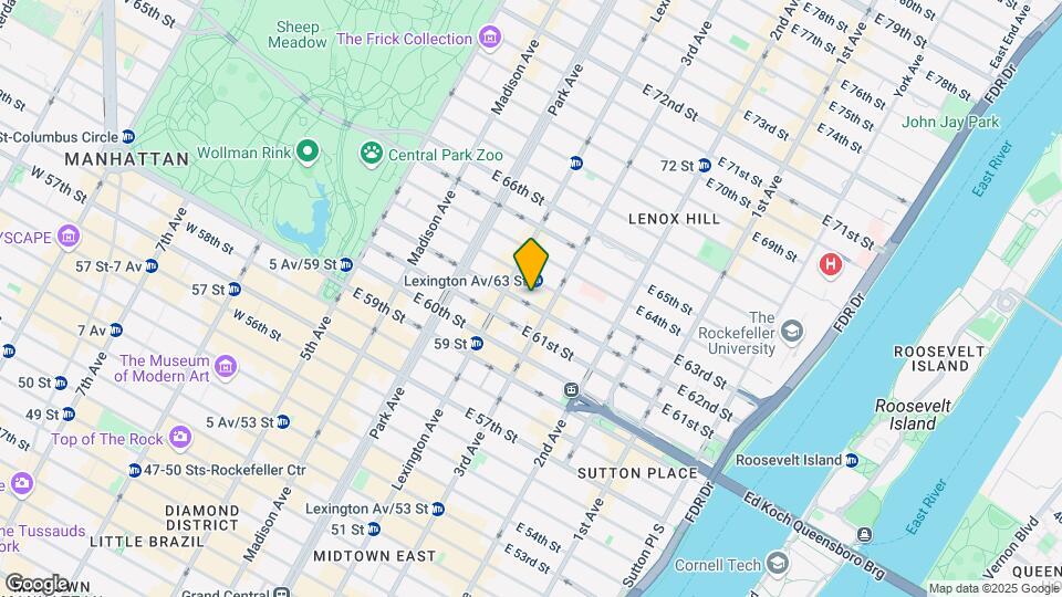 163 E 62nd St Map and Location Details