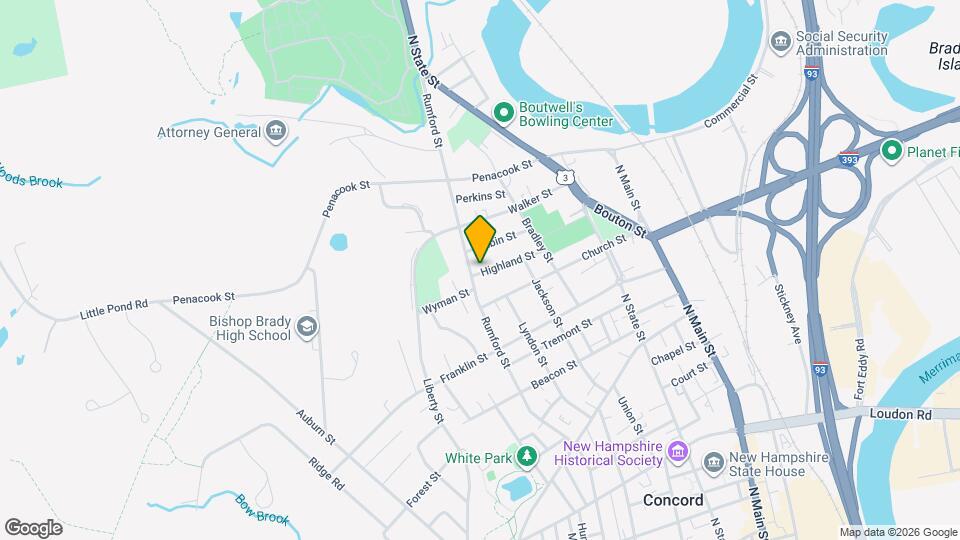 38 Highland St, Unit 38B Map and Location Details