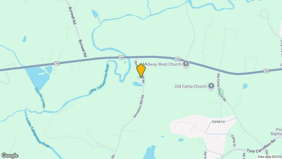 107 Simonton Mill Rd Map and Location Details