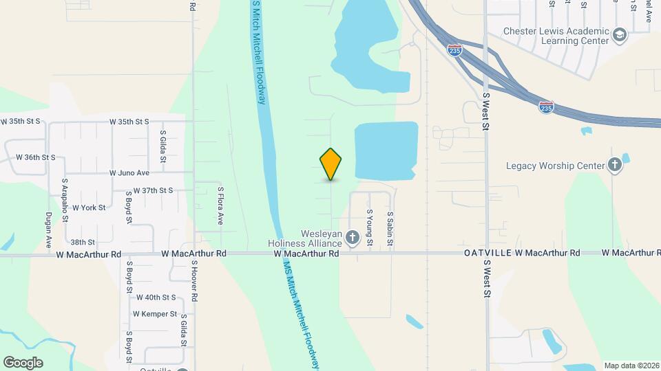 3810 S Bluelake St Map and Location Details