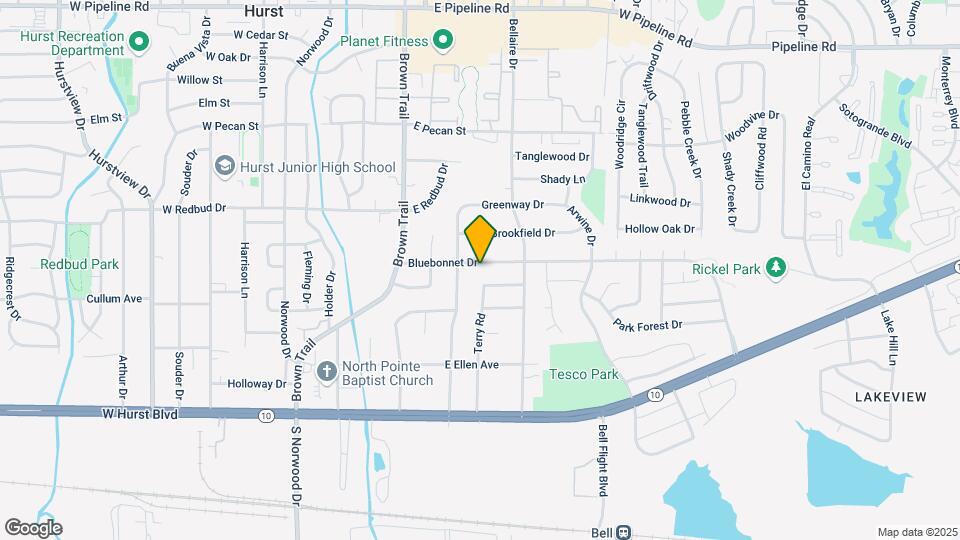 512 Bluebonnet Dr Map and Location Details