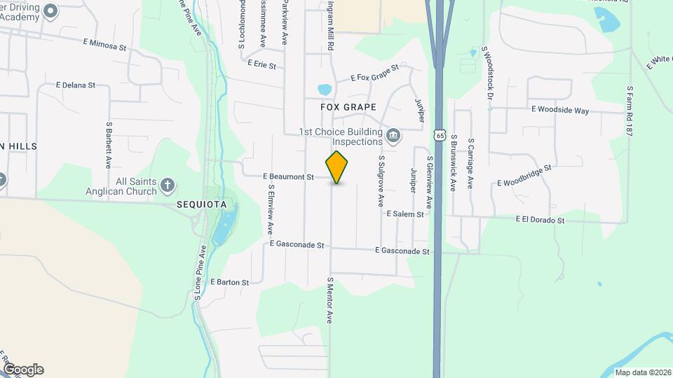 3512 S Mentor Ave Map and Location Details