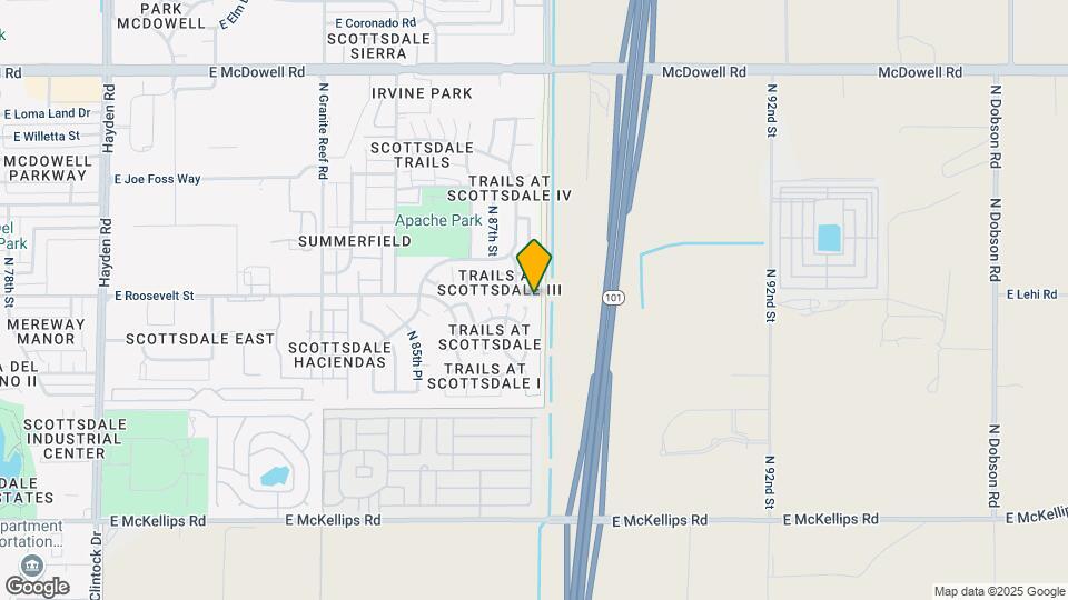 965 N 87th Way Map and Location Details