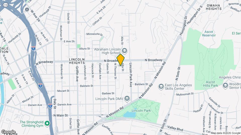 2325 1/4 Alta St Map and Location Details