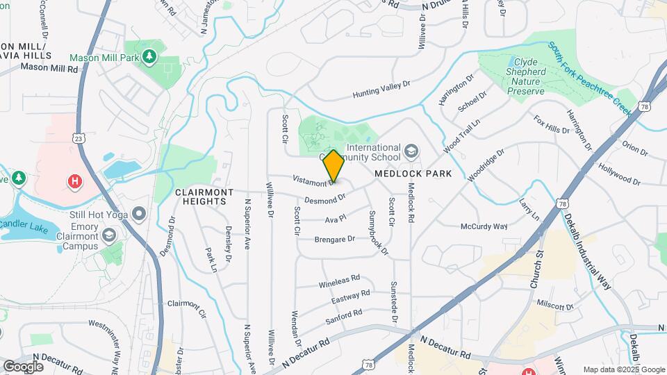 2305 Vistamont Dr Map and Location Details