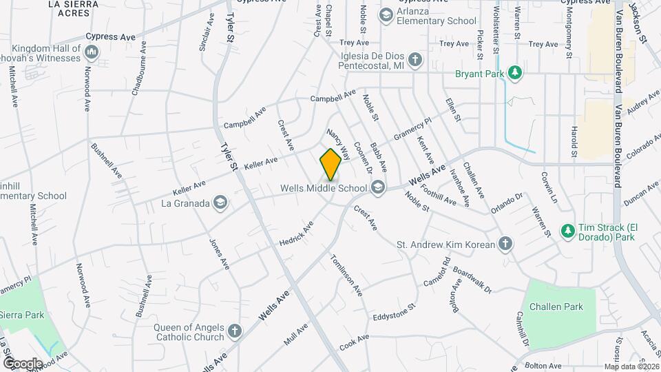 10079 Hedrick Ave Map and Location Details