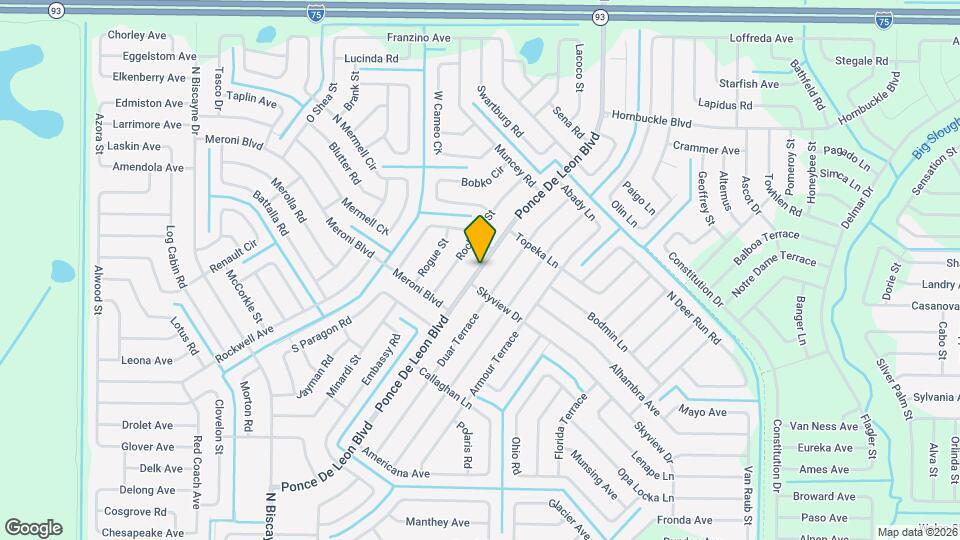 3368 Ponce De Leon Blvd Mapa y Detalles de la Ubicación