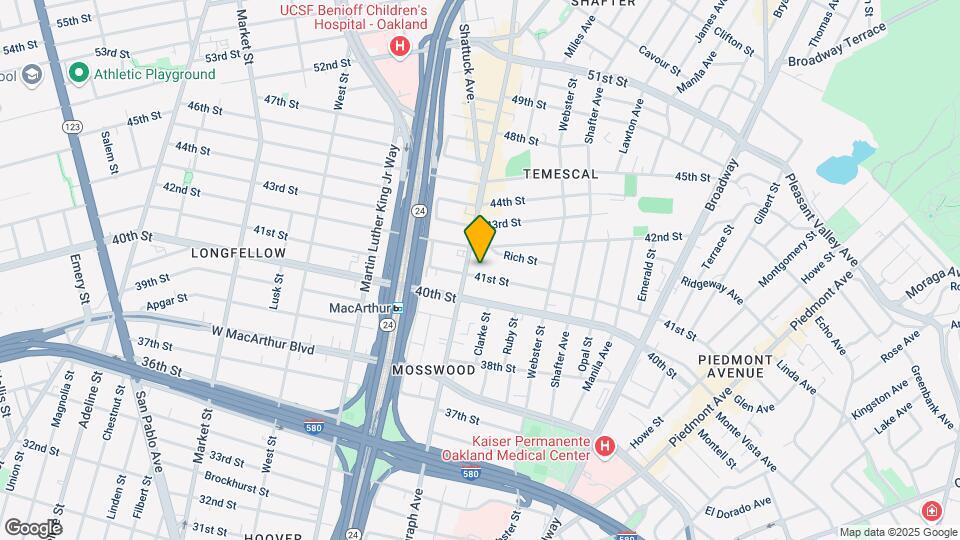 496 41st St Map and Location Details