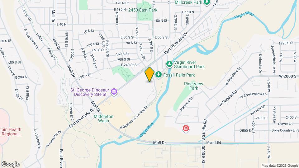 316 S 2450 E Mapa y Detalles de la Ubicación