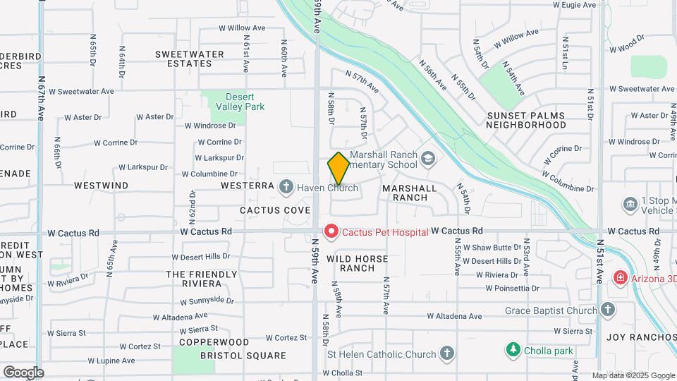 5839 W Bloomfield Rd Map and Location Details