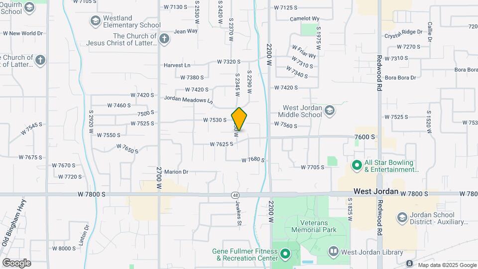 7587 S 2350 W Map and Location Details