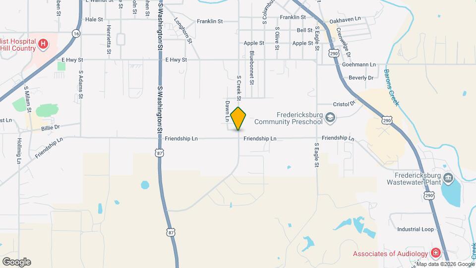 802 S Creek St Map and Location Details