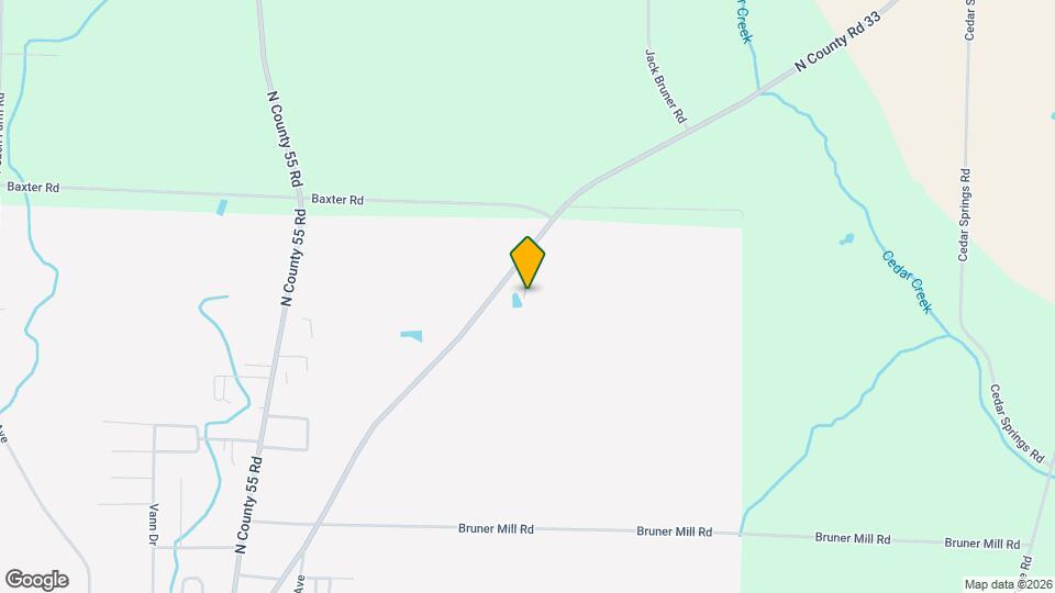 1224 N County Road 33 Map and Location Details