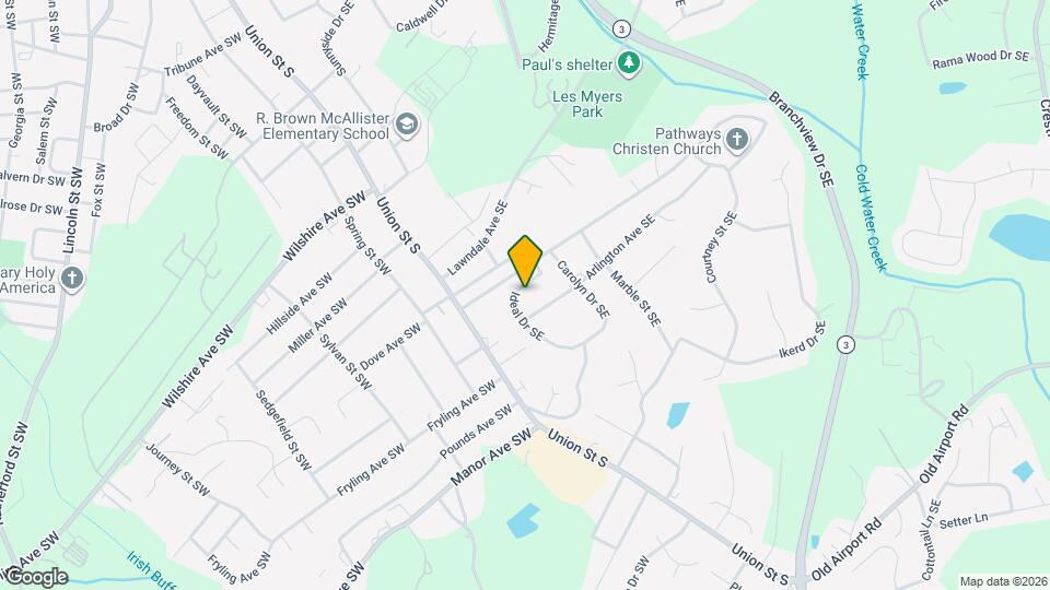 733 Ideal Dr SE Map and Location Details