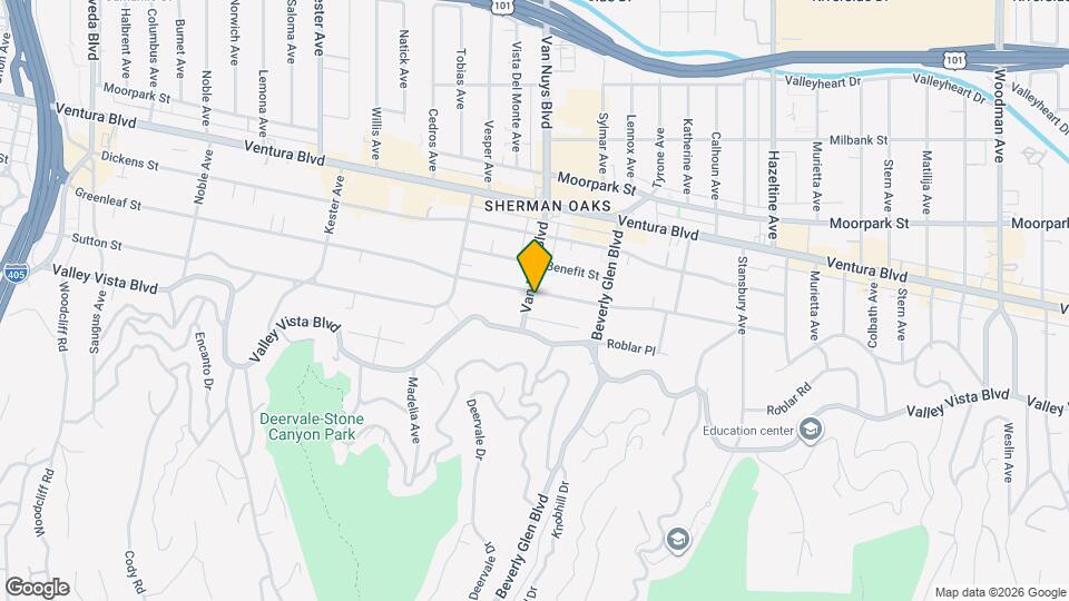 4242 Van Nuys Blvd Map and Location Details